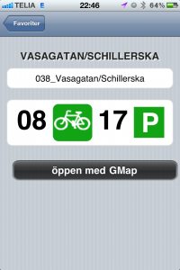 all bikes now - app för Styr & ställ, lånecyklar i göteborg