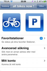 all bikes now - App för styr och ställ
