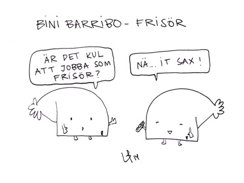 Göteborgsvits Frisör Bini Barribo Lina Barryd