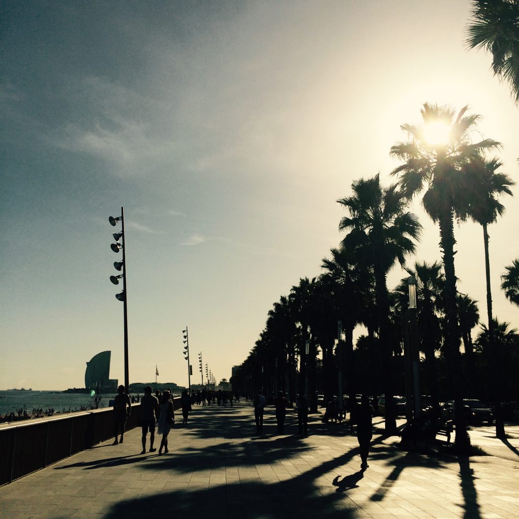 Strandpromenad Barcelona Barribo 